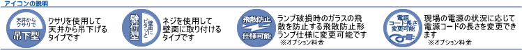 ムシポンに関するアイコンの説明